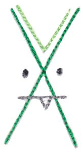 Halloween Doodle Letters X