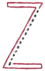 Halloween Doodle Letters Z