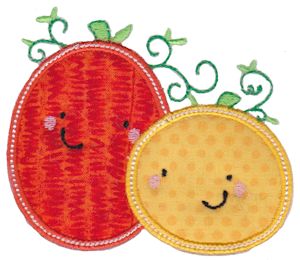 Cute Applique Pumpkins