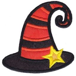 Applique Striped Witches Hat