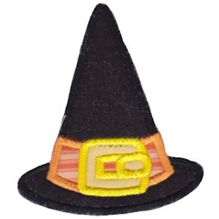Applique Buckle Witches Hat