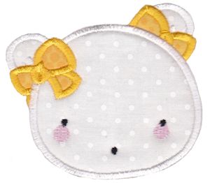 Applique Girl Ghost Face