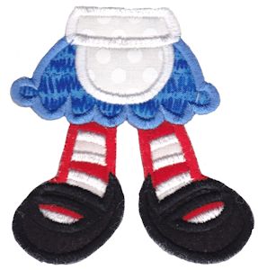 Applique Dorothy Feet