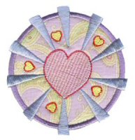 Hearts And Circles Applique