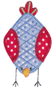 Here Birdy Applique 1