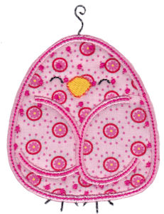 Here Birdy Applique 10