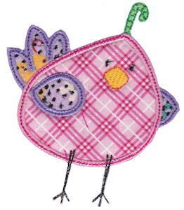 Here Birdy Applique 11