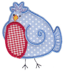Here Birdy Applique 2