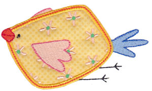 Here Birdy Applique 4