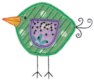 Here Birdy Applique 7