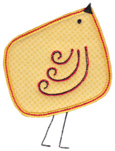 Here Birdy Applique 8