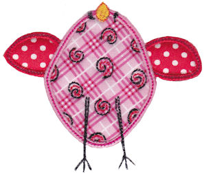 Here Birdy Applique 9