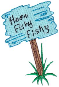 Here Fishy Applique 12