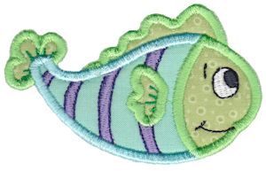 Here Fishy Applique 2