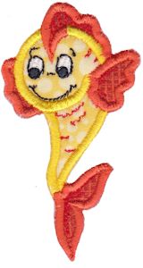 Here Fishy Applique 3
