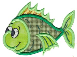 Here Fishy Applique 4