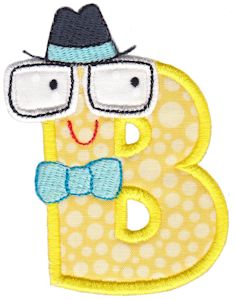 Hipster Boys Alpha Applique B