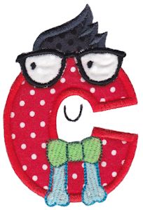 Hipster Boys Alpha Applique C