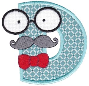 Hipster Boys Alpha Applique D