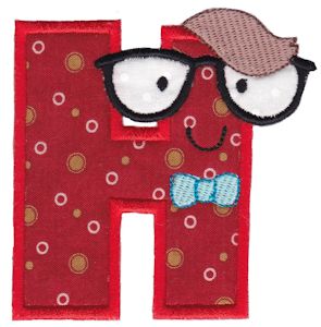 Hipster Boys Alpha Applique H