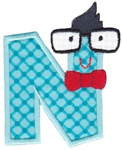 Hipster Boys Alpha Applique N