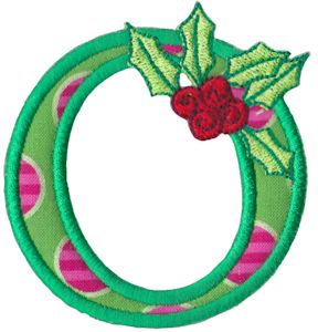 Holly Alpha Applique Capital O