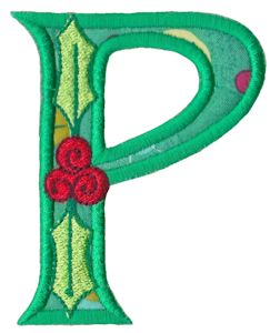 Holly Alpha Applique Capital P