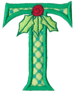 Holly Alpha Applique Capital T