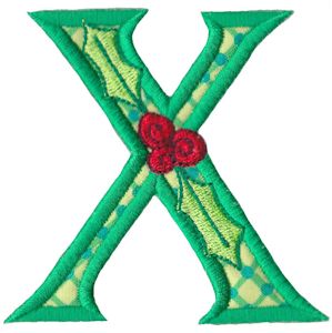 Holly Alpha Applique Capital X