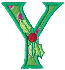 Holly Alpha Applique Capital Y