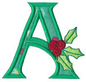 Holly Alpha Applique Capital A