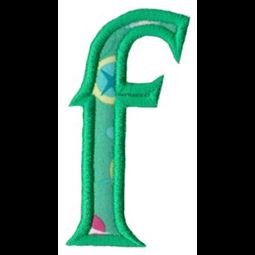Holly Alpha Lower Case f