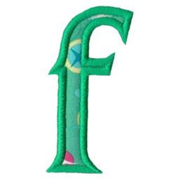 Holly Alpha Lower Case f