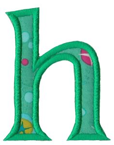 Holly Alpha Lower Case h