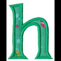 Holly Alpha Lower Case h