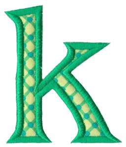 Holly Alpha Lower Case k
