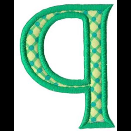 Holly Alpha Lower Case q