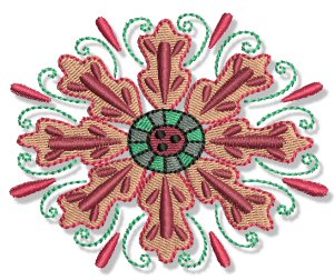 Indienne Swirls 5x7 13