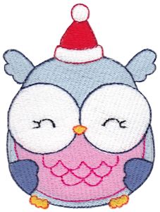 Santa Hat Owl