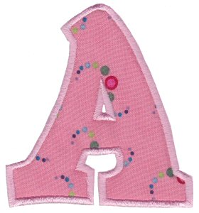 Kids Alpha Applique A