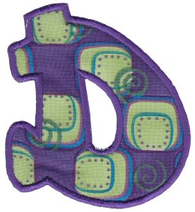 Kids Alpha Applique D