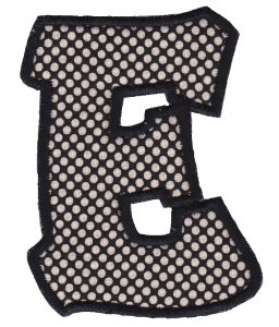 Kids Alpha Applique E