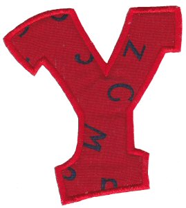 Kids Alpha Applique Y