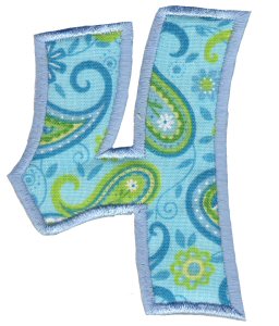 Kids Alpha Applique 4