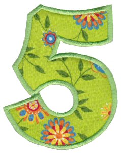 Kids Alpha Applique 5