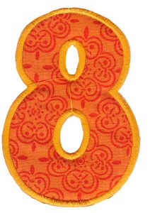 Kids Alpha Applique 8