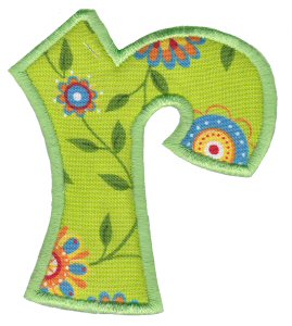 Kids Alpha Applique r
