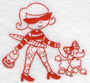 Kids Of The World Redwork 5