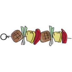Meat and Pineapple Skewer