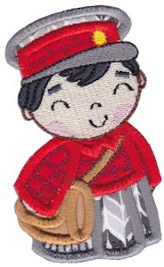 Kokeshi Dolls Boys Applique 10